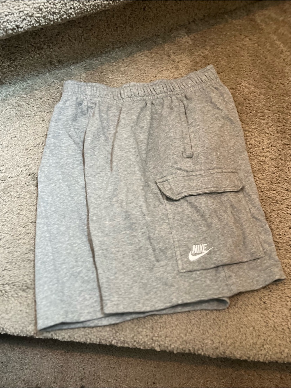 Nike Gray Athletic Cargo Shorts